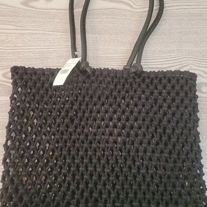 Clare V Woven Shopper tote